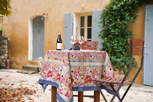 Load image into Gallery viewer, Jardin Red &amp; Grey | French Tablecloths