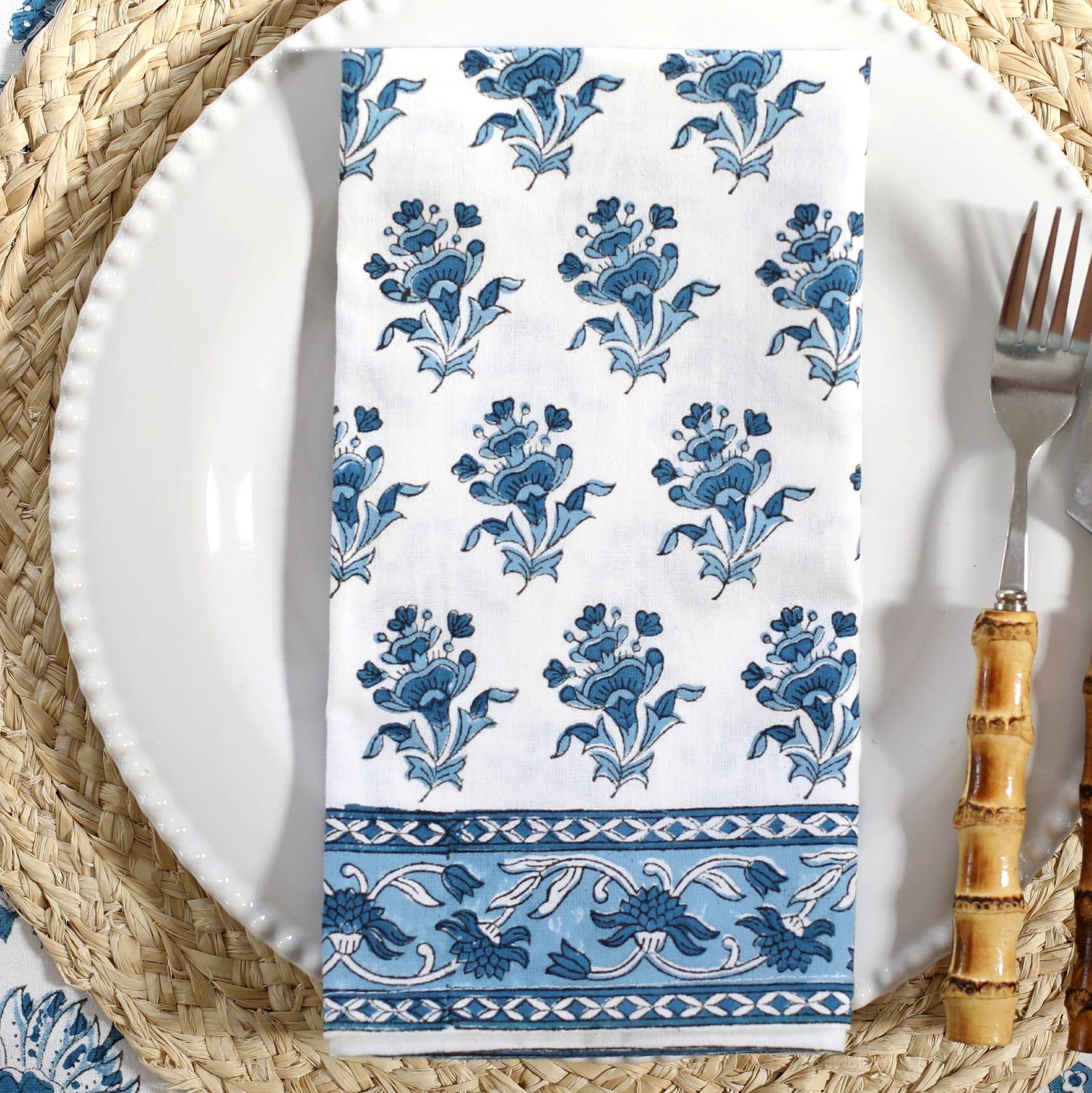 PACIFIC & ROSE TEXTILES Gayatri Buti Napkin - Thumbnail 2