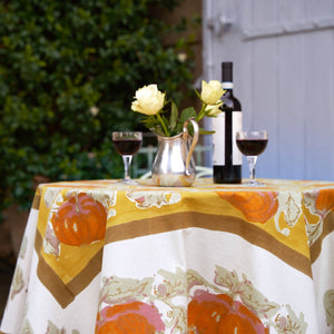 Pumpkin Orange & Mustard Tablecloths