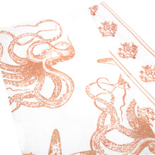 Load image into Gallery viewer, Coral Octopus Kitchen Towel Set