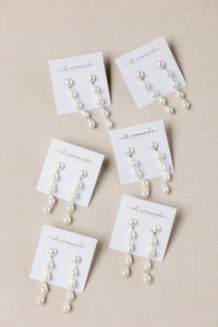 Natural Pearl Statement Drop Earrings