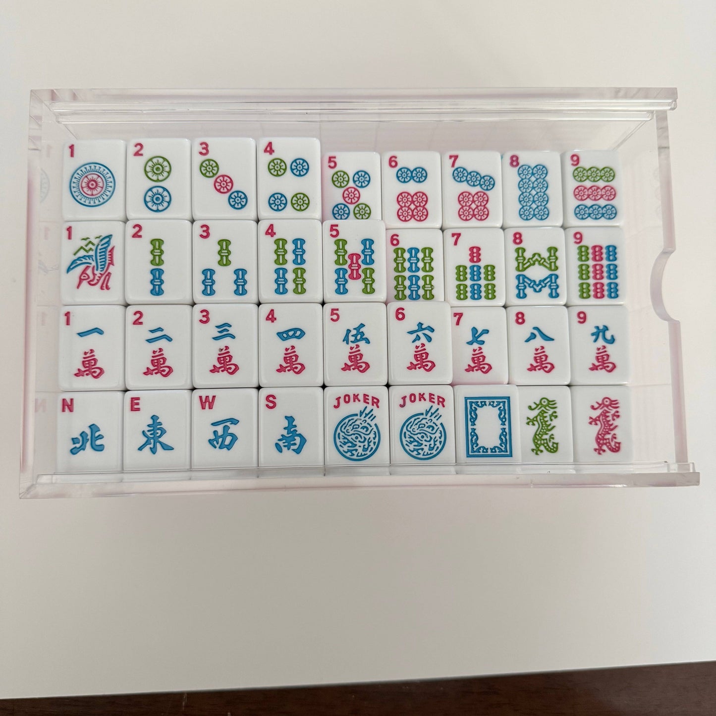 Mahjong Studios – Rose Dragon American Mahjong Tile Set (166 Tiles)