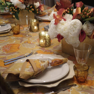 Pumpkin Orange & Mustard Tablecloths