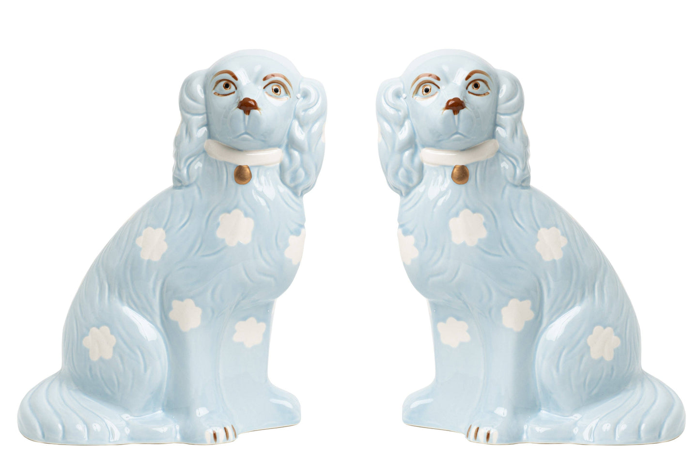 Pale Blue Staffordshire Dogs