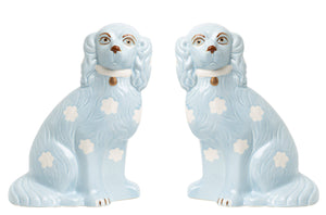 Pale Blue Staffordshire Dogs