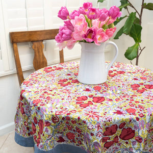 Jardin Red & Grey | French Tablecloths