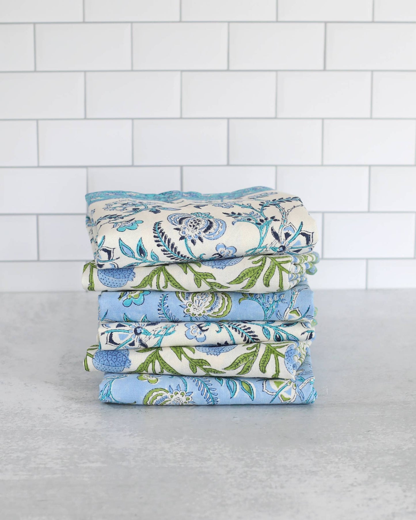 Kitchen Towel Pomegranate Blue, Set of 2