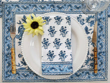 Load image into Gallery viewer, Placemat Gayatri Blue, Set of 4