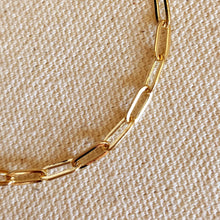 Load image into Gallery viewer, 18k Gold Filled Short Link Paperclip Bracelet