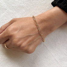 Load image into Gallery viewer, 18k Gold Filled Classic Paperclip Bracelet