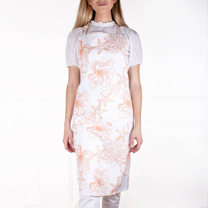 Coral Octopus Apron