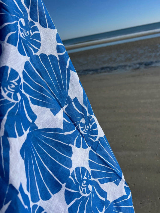 Harbor Shells Pareo in Cobalt Blue