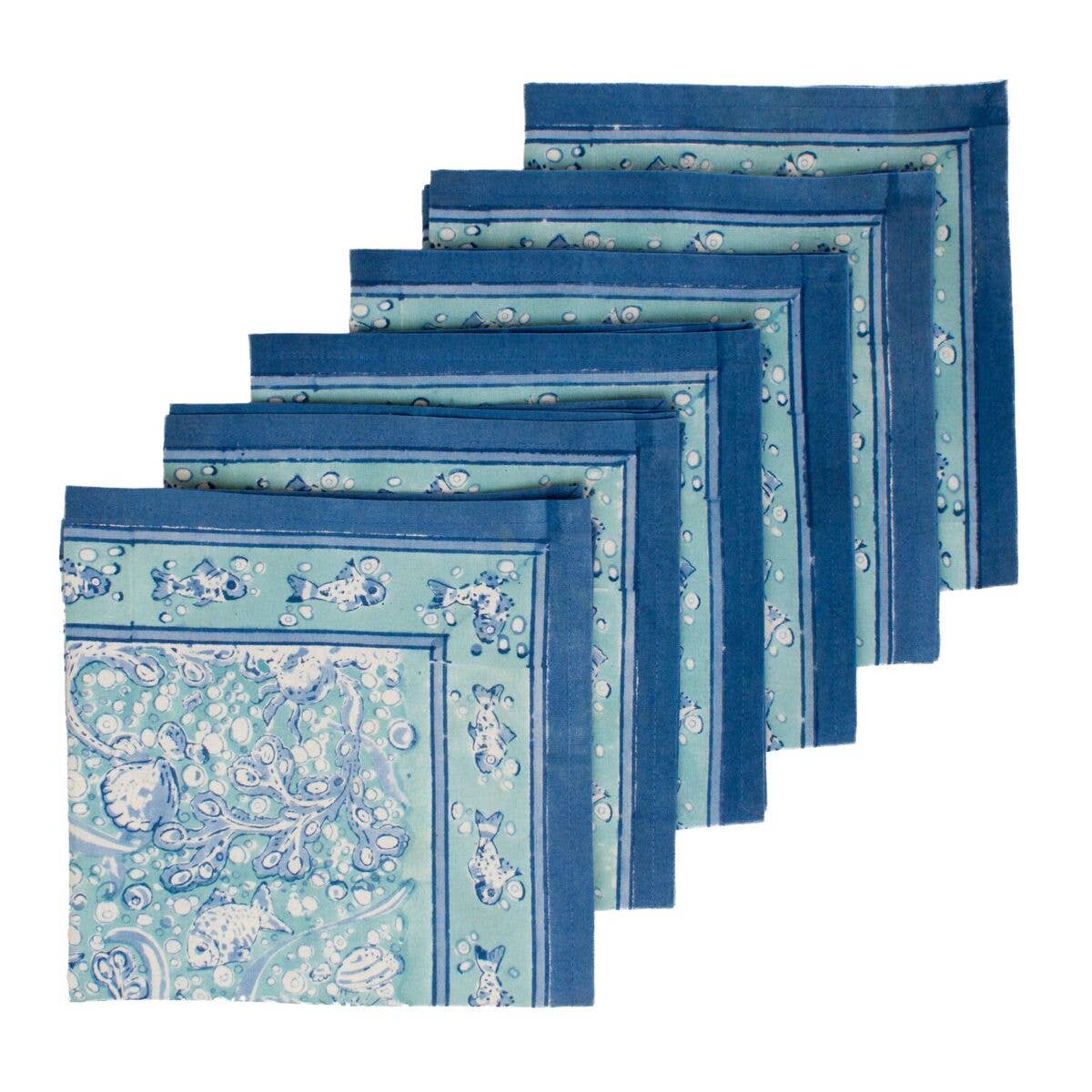 La Mer Aqua Napkins - Set of 6