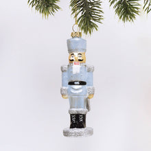 Load image into Gallery viewer, Blue Nutcracker Boxed Glass Ornament