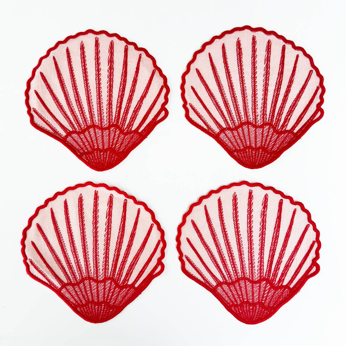 Sea Shell Cocktail Napkins, set of 4