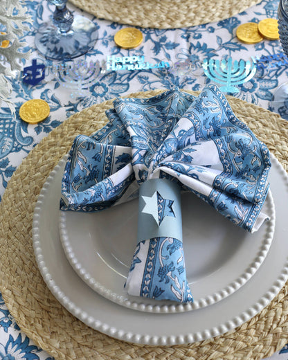 Napkin Gayatri Blue, Set of 4