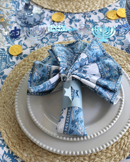 Napkin Gayatri Blue, Set of 4