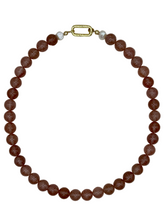 Load image into Gallery viewer, Gemstone Short Layering Necklace, Strawberry Quartz