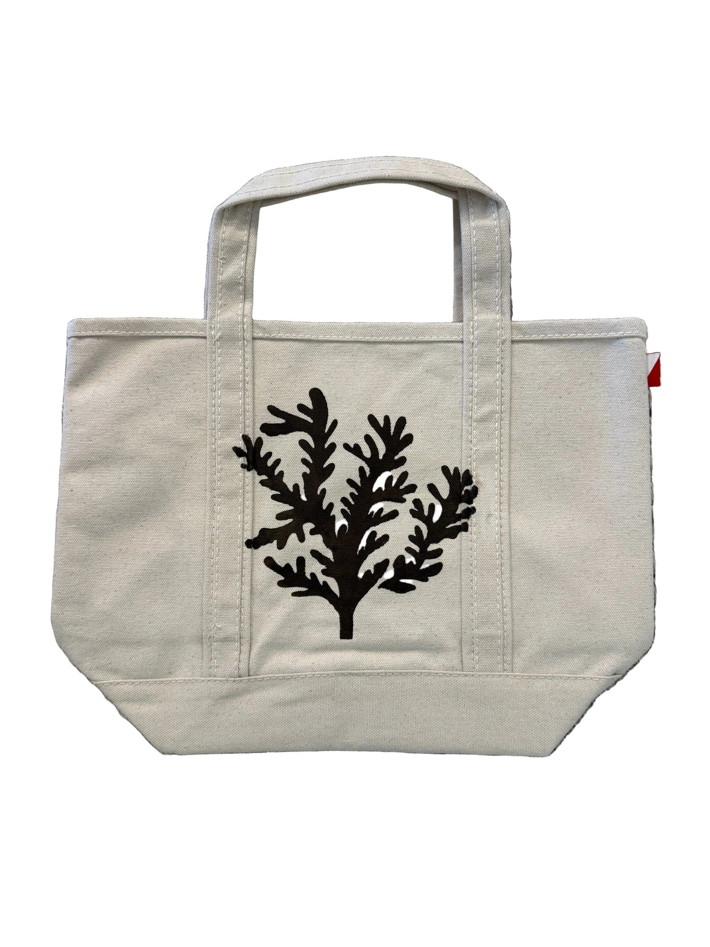 Small Hand-Painted Naples Tote, Chocolate