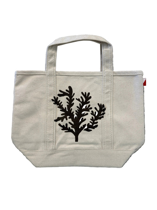 Small Hand-Painted Naples Tote, Chocolate