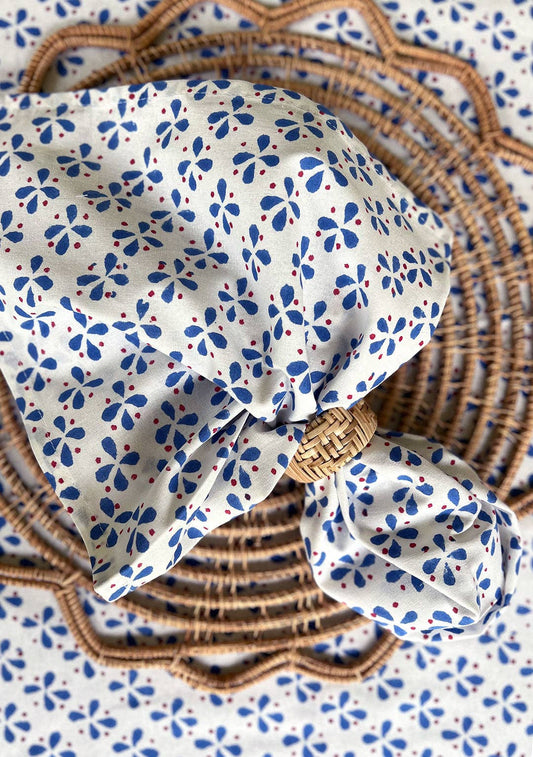 Petals Napkins in Royal Blue - Set of 4