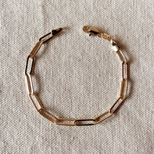 Load image into Gallery viewer, 18k Gold Filled Classic Paperclip Bracelet