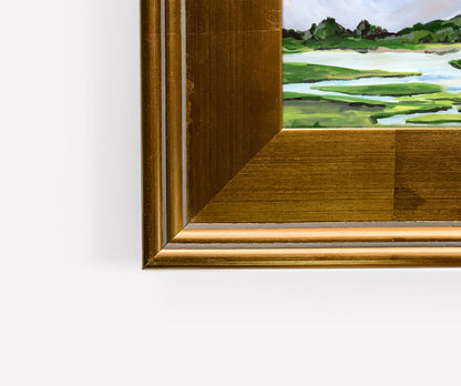 "Tidal Marsh", Original Painting with Frame