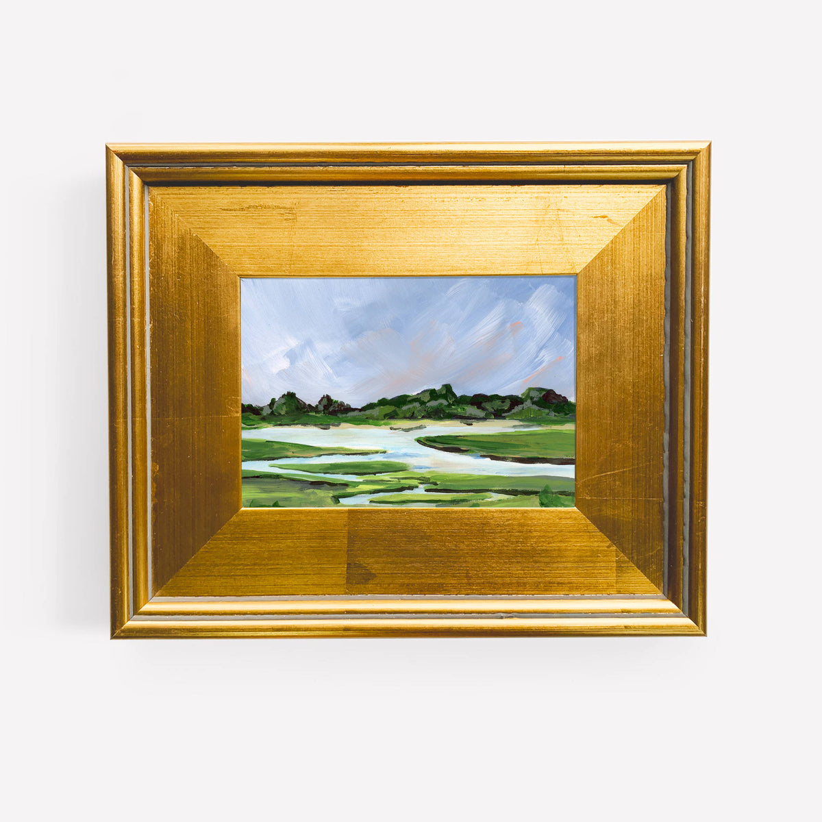 "Tidal Marsh", Original Painting with Frame