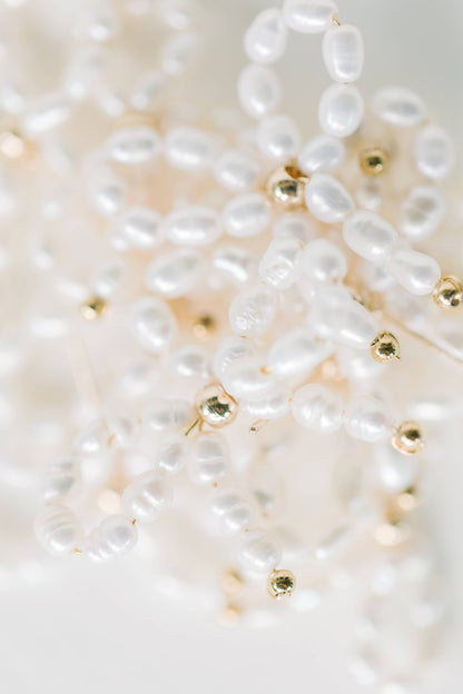 Petite Pearl Bow Stud Earrings
