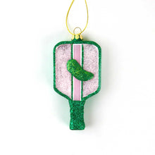 Load image into Gallery viewer, Pickleball Boxed Glass Ornament