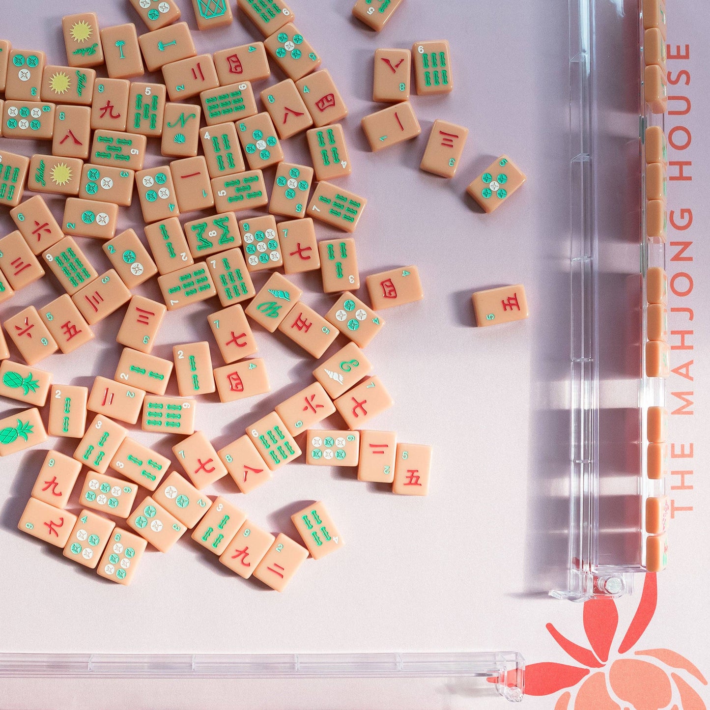 Clear Acrylic Mahjong Racks (Set of Four)