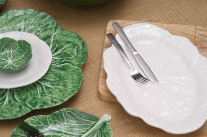 Cabbage White Salad Plate Set 4
