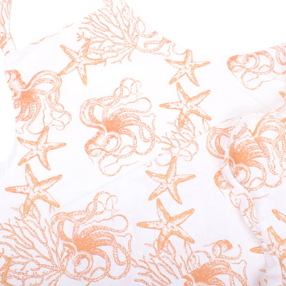 Coral Octopus Apron