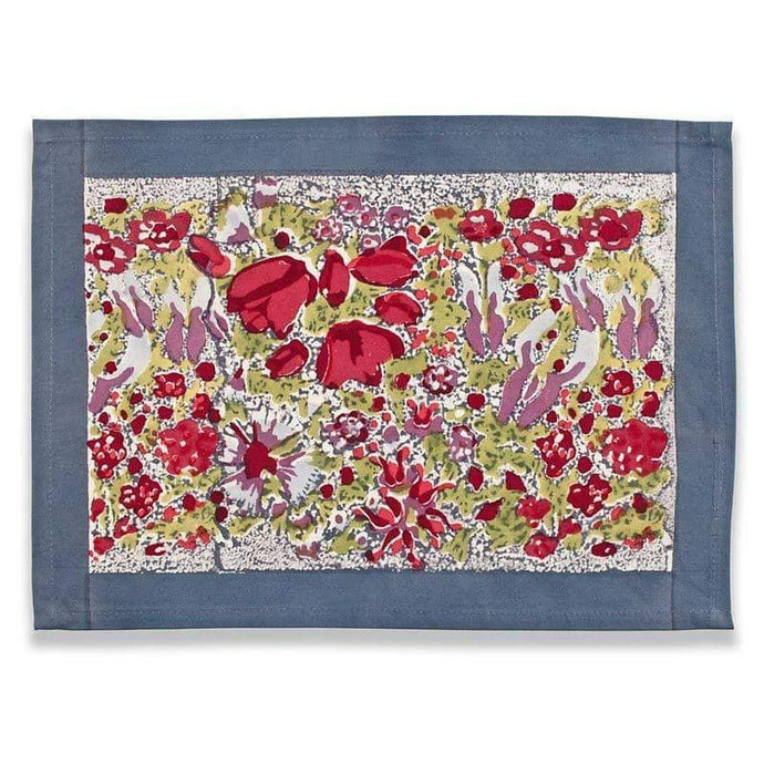 Jardin Red & Grey | Mats - Set of 6