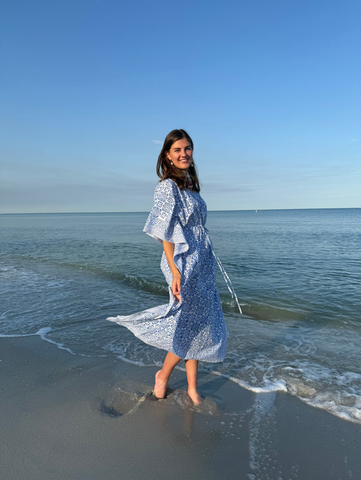 Blue Splash Caftan
