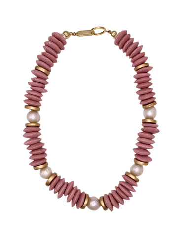 Lagos Collar Necklace - Blush