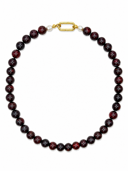 Gemstone Layering Necklace, Bracciated Jasper