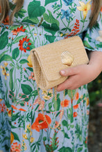 Load image into Gallery viewer, SCALLOPED RUBY STRAW CLUTCH - FLORIDA FRIENDS
