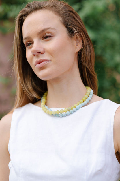 Gemstone Short Layering Necklace