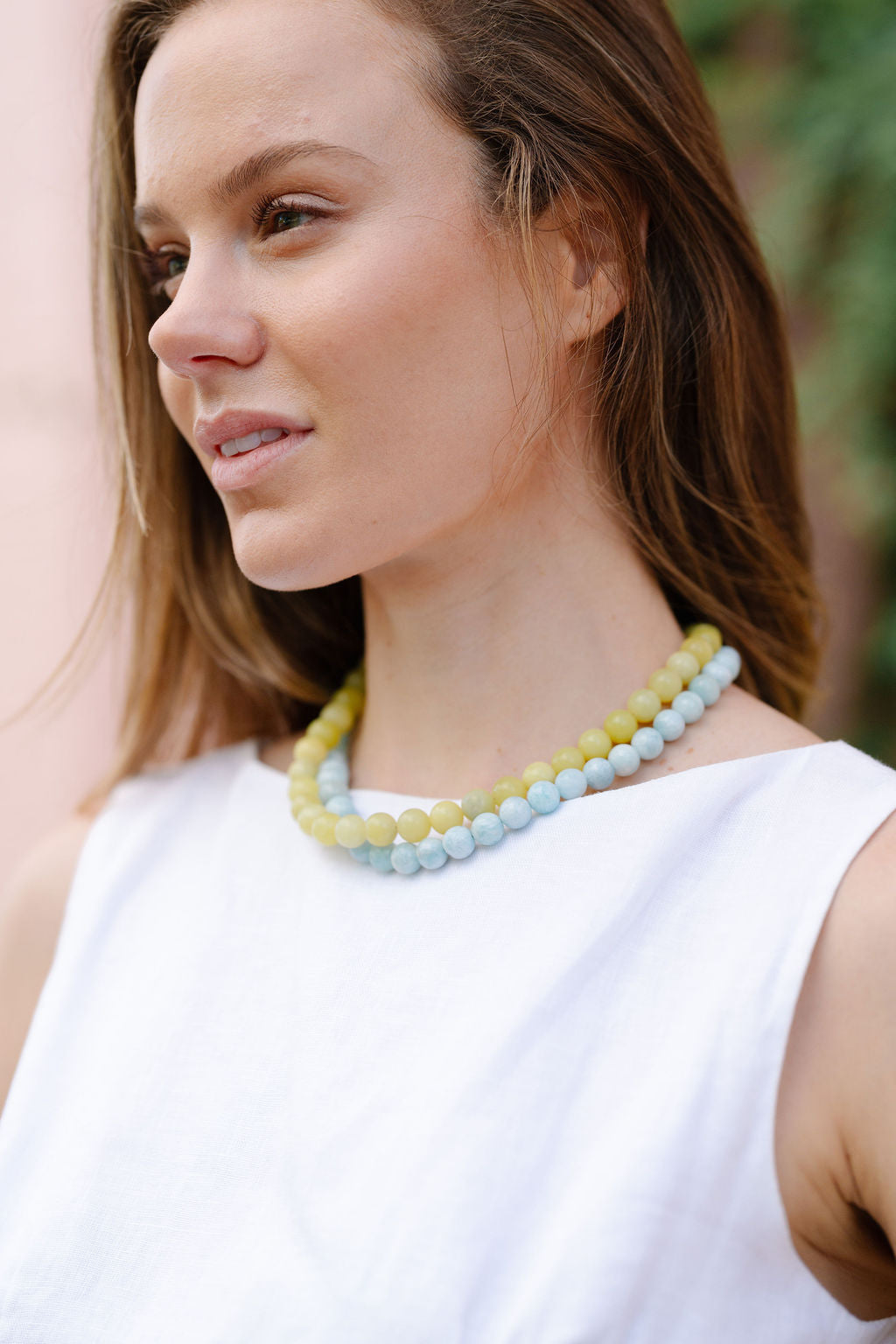 Gemstone Short Layering Necklace