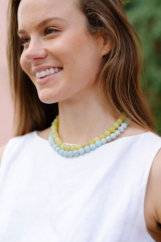 Gemstone Short Layering Necklace