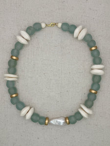 Kea Collar Necklace - Aqua