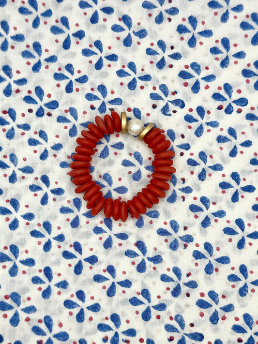 Red Lagos Bracelet - 4th of July Collection