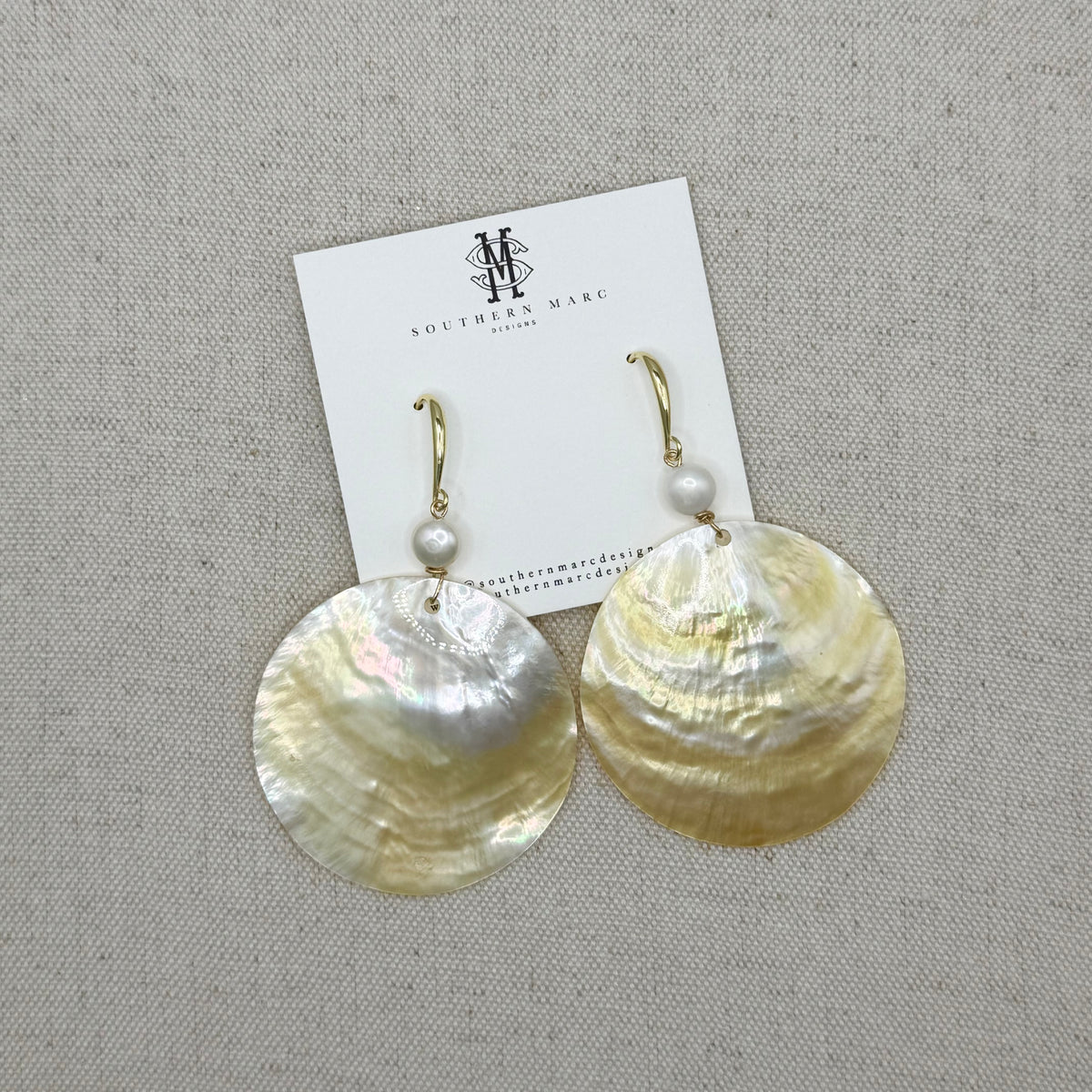 Sol Shell Sol Shell Earrings – Southern Marc Designs