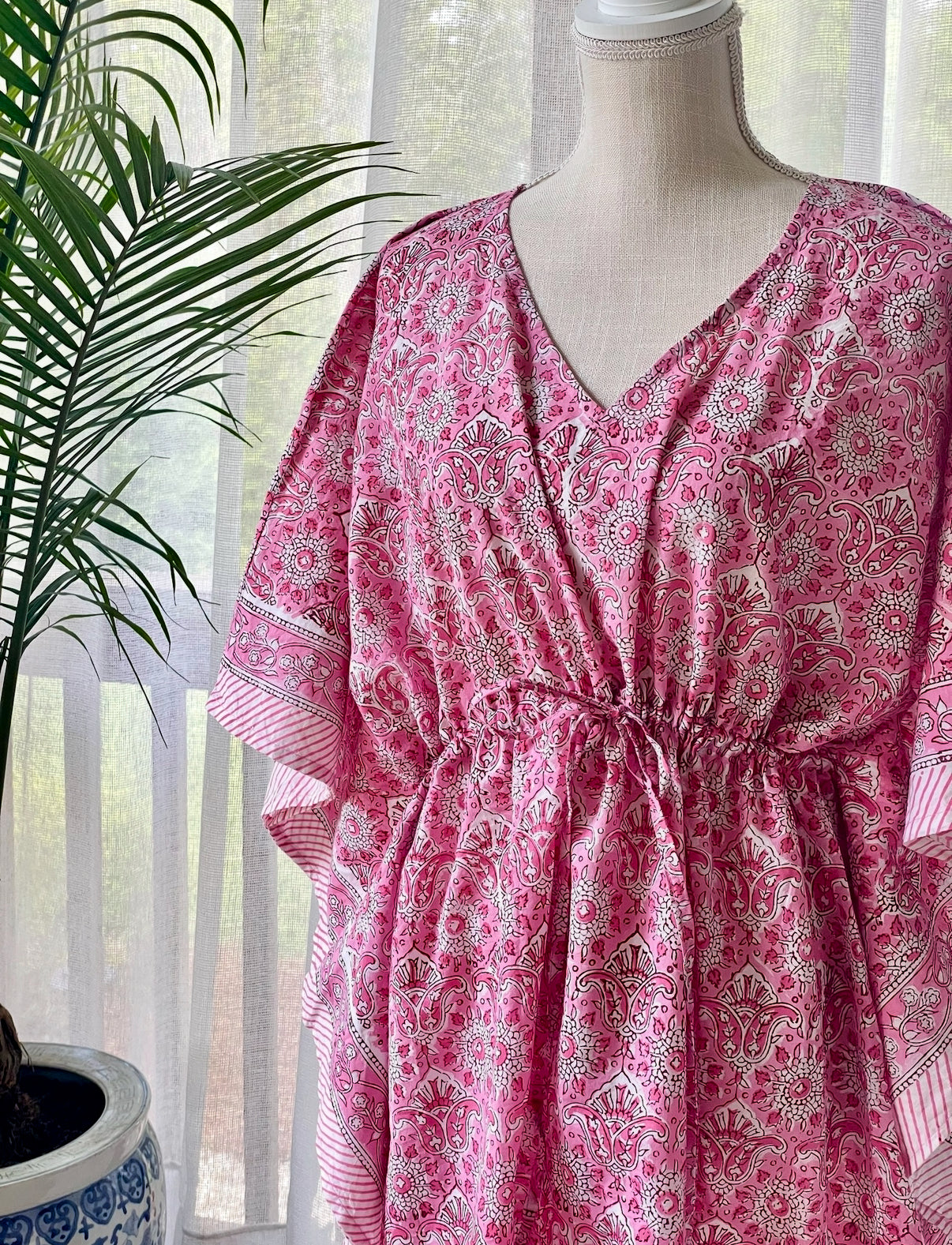Poolside Paisley Short Caftan
