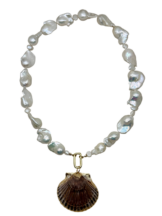 Freshwater Pearl Necklace, Styled by Kensey Adair