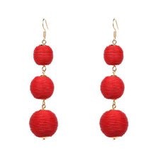 Load image into Gallery viewer, Red Candy BonBon Earrings
