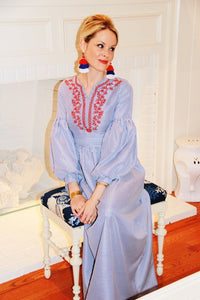Red, White & Blue, Coco Tassel Earrings