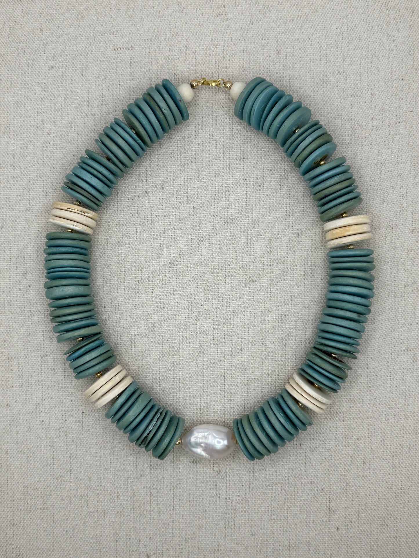 Bari Collar Necklace - Seafoam