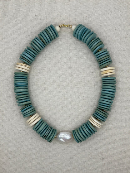 Bari Collar Necklace - Seafoam